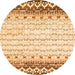 Machine Washable Abstract Orange Contemporary Area Rugs, wshcon2551org