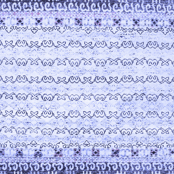 Abstract Blue Contemporary Rug, con2551blu