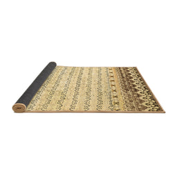 Sideview of Abstract Brown Contemporary Rug, con2551brn