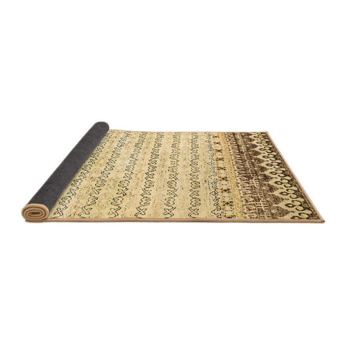 Sideview of Abstract Brown Contemporary Rug, con2551brn