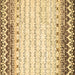 Square Abstract Brown Contemporary Rug, con2551brn