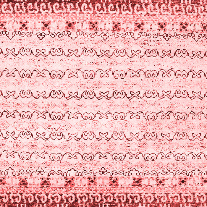 Machine Washable Abstract Red Contemporary Rug, wshcon2551red