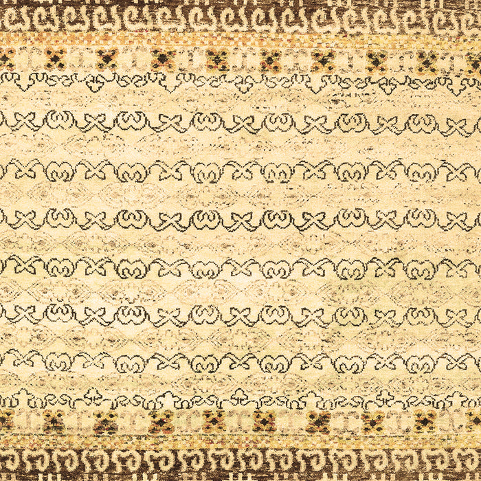 Machine Washable Abstract Brown Contemporary Rug, wshcon2551brn