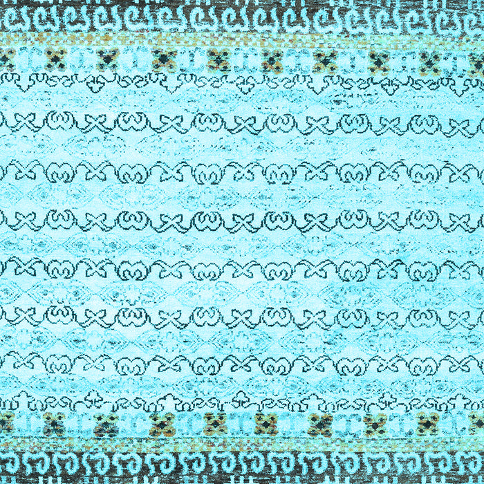 Machine Washable Abstract Light Blue Contemporary Rug, wshcon2551lblu