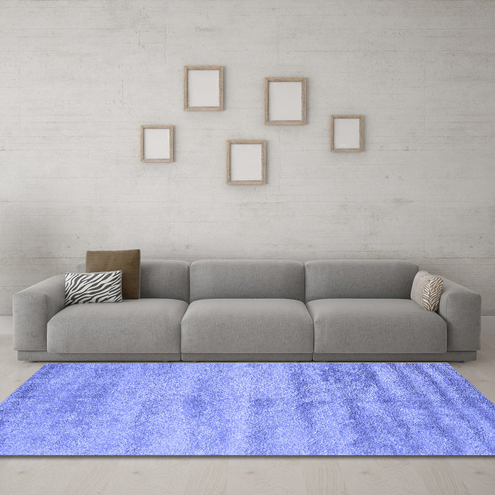 Machine Washable Abstract Blue Contemporary Rug in a Living Room, wshcon2552blu