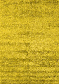 Abstract Yellow Contemporary Rug, con2552yw