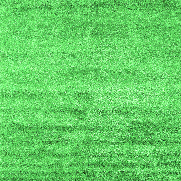 Serging Thickness of Abstract Green Contemporary Rug, con2552grn