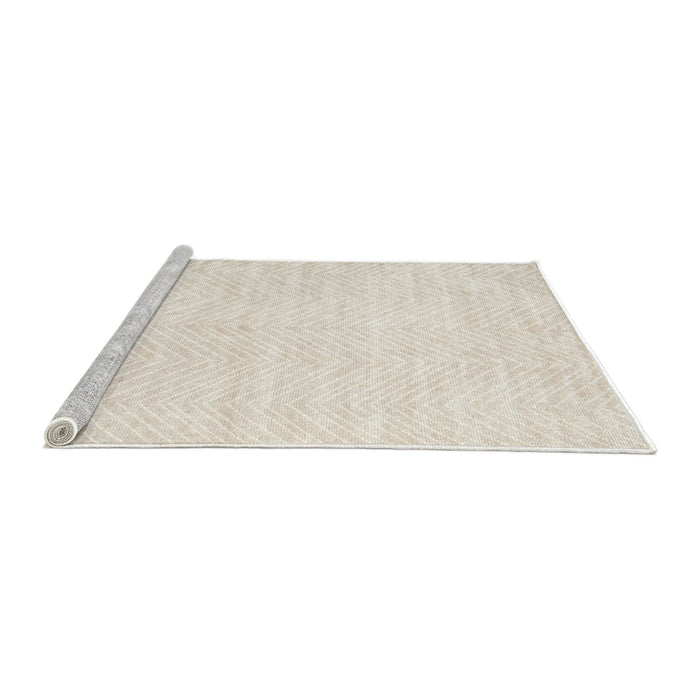 Serging Thickness of Machine Washable Contemporary Champagne Beige Rug, wshcon2553