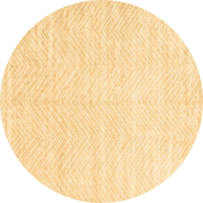 Round Solid Brown Modern Rug, con2553brn