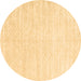 Round Solid Brown Modern Rug, con2553brn