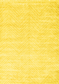 Solid Yellow Modern Rug, con2553yw