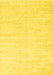 Solid Yellow Modern Rug, con2553yw