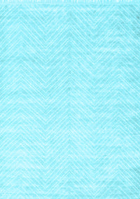 Solid Light Blue Modern Rug, con2553lblu