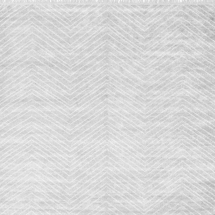 Round Machine Washable Solid Gray Modern Rug, wshcon2553gry