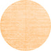 Square Solid Orange Modern Rug, con2553org