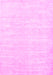 Machine Washable Solid Pink Modern Rug, wshcon2554pnk