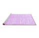 Sideview of Machine Washable Solid Purple Modern Area Rugs, wshcon2554pur