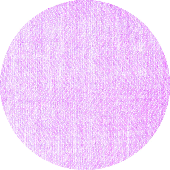 Round Machine Washable Solid Purple Modern Area Rugs, wshcon2554pur