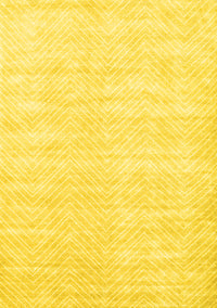 Solid Yellow Modern Rug, con2554yw