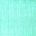 Square Solid Turquoise Modern Rug, con2554turq