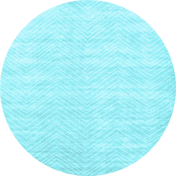 Round Solid Light Blue Modern Rug, con2554lblu