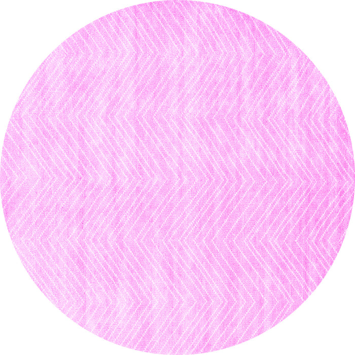 Round Solid Pink Modern Rug, con2554pnk