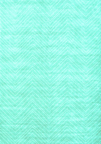 Solid Turquoise Modern Rug, con2554turq