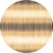 Round Abstract Brown Contemporary Rug, con2555brn