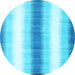 Round Abstract Light Blue Contemporary Rug, con2555lblu