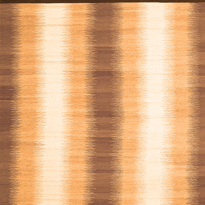 Serging Thickness of Abstract Orange Contemporary Rug, con2555org