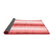 Abstract Red Contemporary Area Rugs