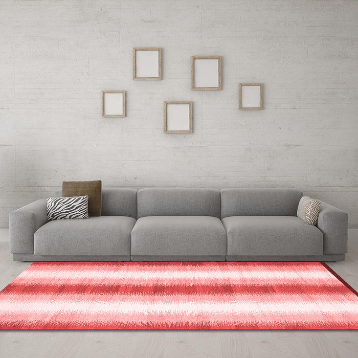 Contemporary Red Washable Rugs