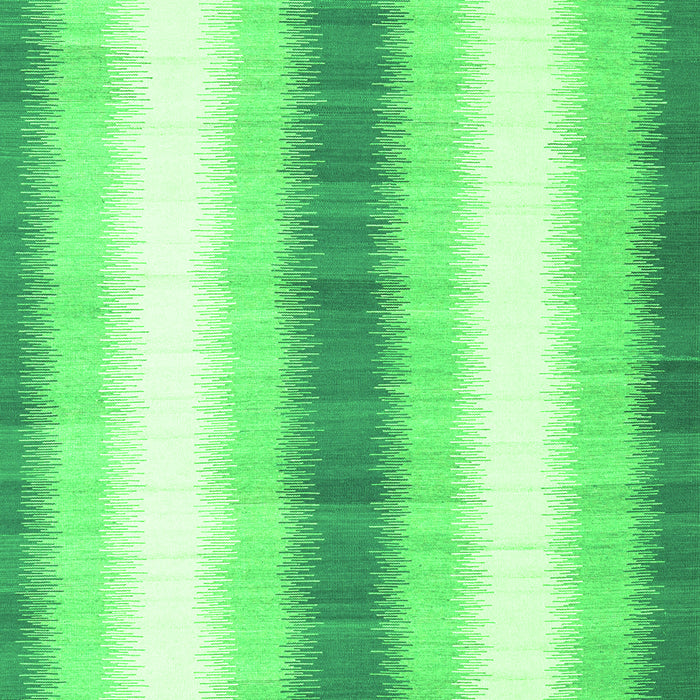 Serging Thickness of Machine Washable Abstract Green Contemporary Area Rugs, wshcon2555grn