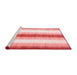 Contemporary Red Washable Rugs