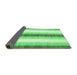 Sideview of Abstract Emerald Green Contemporary Rug, con2555emgrn