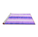 Sideview of Machine Washable Abstract Purple Contemporary Area Rugs, wshcon2555pur