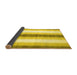 Sideview of Abstract Yellow Contemporary Rug, con2555yw