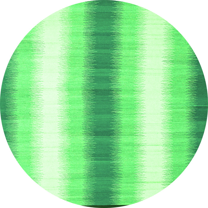 Machine Washable Abstract Green Contemporary Area Rugs, wshcon2555grn