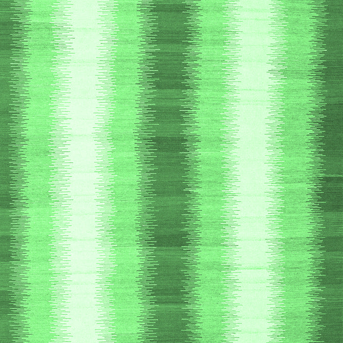 Machine Washable Abstract Emerald Green Contemporary Area Rugs, wshcon2555emgrn