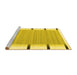 Sideview of Machine Washable Abstract Yellow Contemporary Rug, wshcon2556yw