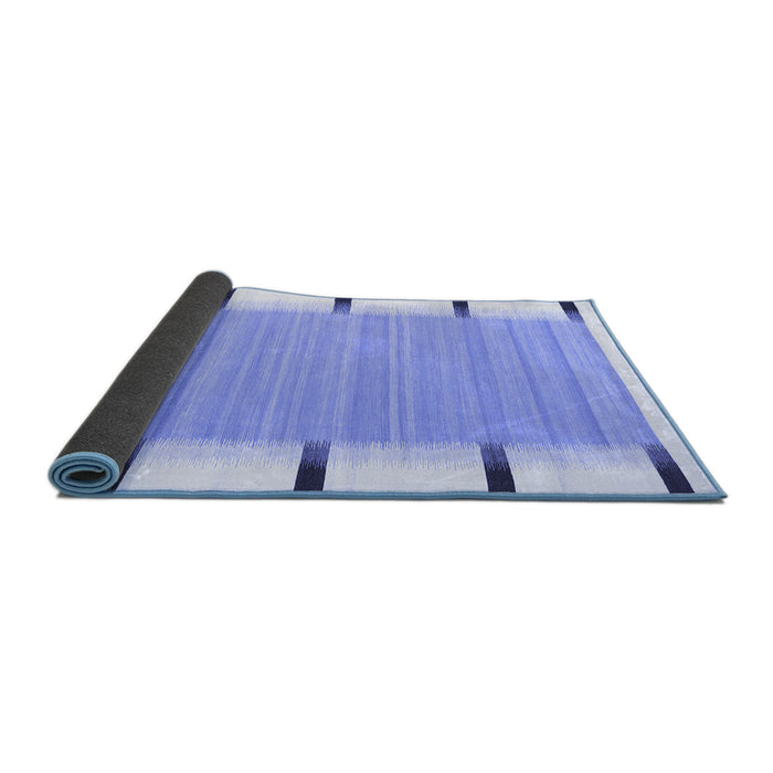 Sideview of Abstract Blue Contemporary Rug, con2556blu