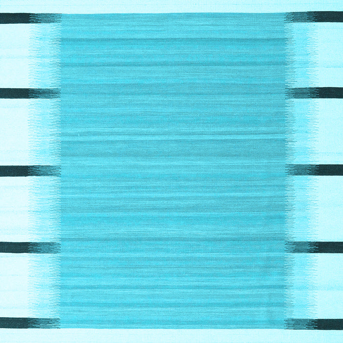 Square Machine Washable Abstract Light Blue Contemporary Rug, wshcon2556lblu