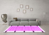 Machine Washable Abstract Pink Contemporary Rug, wshcon2556pnk