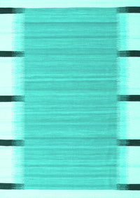 Abstract Turquoise Contemporary Rug, con2556turq