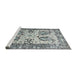 Serging Thickness of Machine Washable Contemporary Gray Rug, wshcon2557