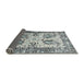 Thickness of Contemporary Gray Modern Rug, con2557