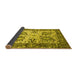 Sideview of Abstract Yellow Contemporary Rug, con2557yw