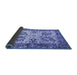 Sideview of Abstract Blue Contemporary Rug, con2557blu