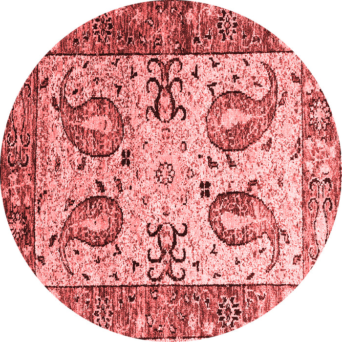 Machine Washable Abstract Red Contemporary Rug, wshcon2557red