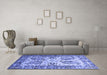 Machine Washable Abstract Blue Contemporary Rug in a Living Room, wshcon2557blu